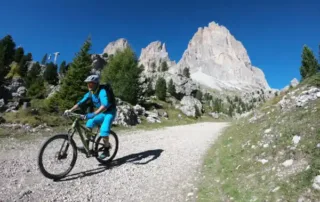 mtb on passo sella