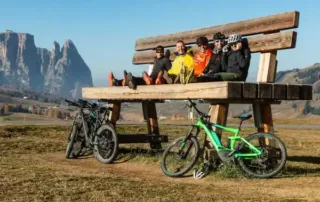 Outumn biking on alpe di siusi