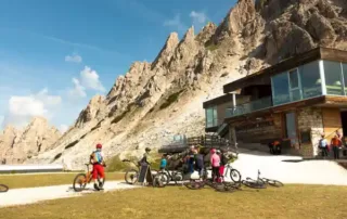 biking - sellaronda bike stop