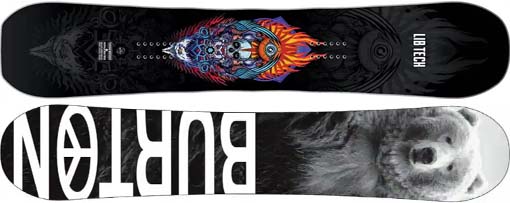 Snowboards from Burton and Lib Tech- Models 2025